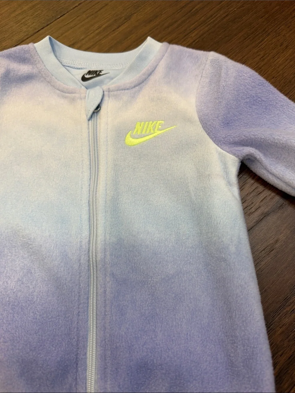 Nike Purple Ombre Footed One-Piece Baby Sleeper Size 9 Months NWT - C8-120
